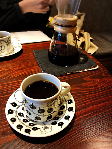 ガレットカフェフィグ・ケメックスで出されるコーヒー